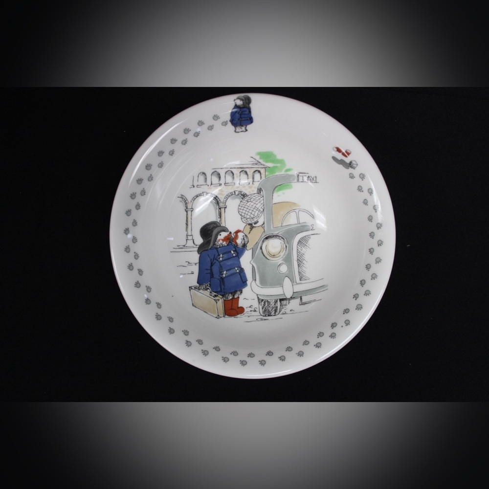 Coalport Paddington Bear Rainy Day Bone China Child's Bowl ~ 6 in diameter